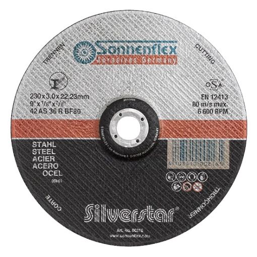 Picture of Sonnenflex 230mm 3.0mm Steel Cutting  Discs Dipressed Centre
