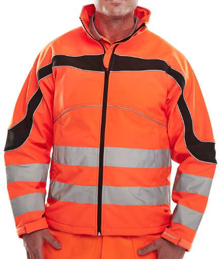 Picture of Hi Vis Orange Soft Shell Jacket - XL