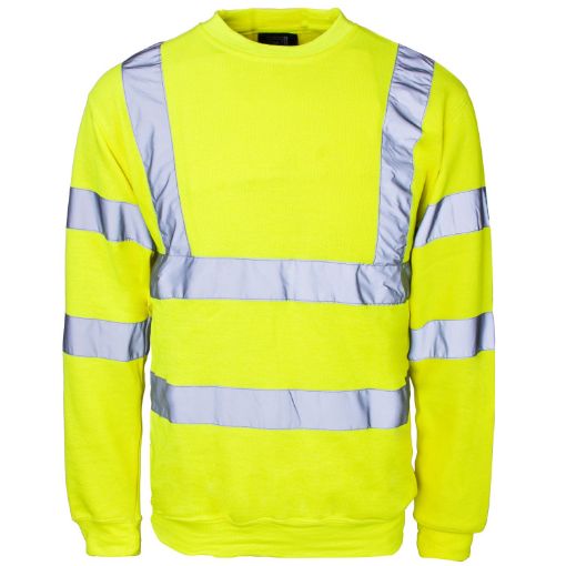 Picture of Yellow Hi Vis Sweatshirt - M