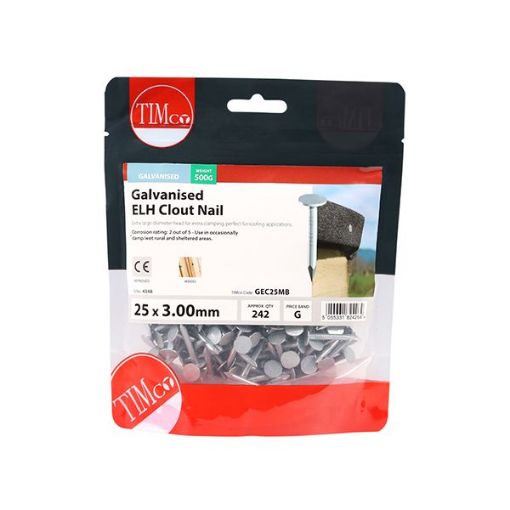 Picture of 25mm x 3.00mm Extra Large Head Clout Felts