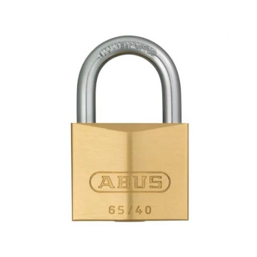 Picture of Abus 65/40mm Brass Padlock Keyed Alike 401