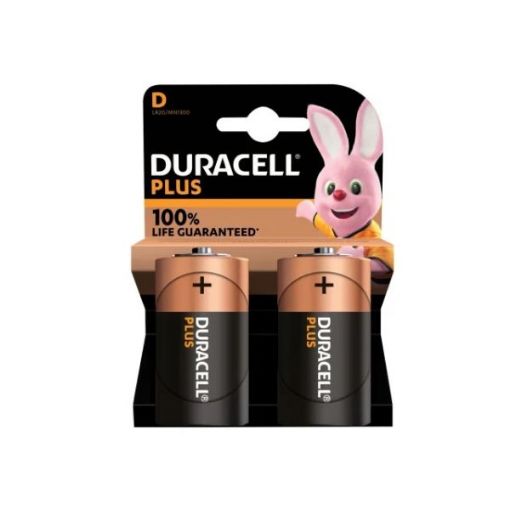 Picture of Duracell D Cell Plus Power +100% Batteries