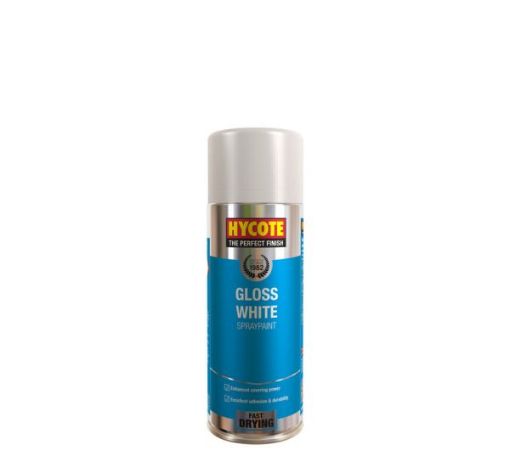 Picture of Hycote Gloss White Paint 400ml Aerosol