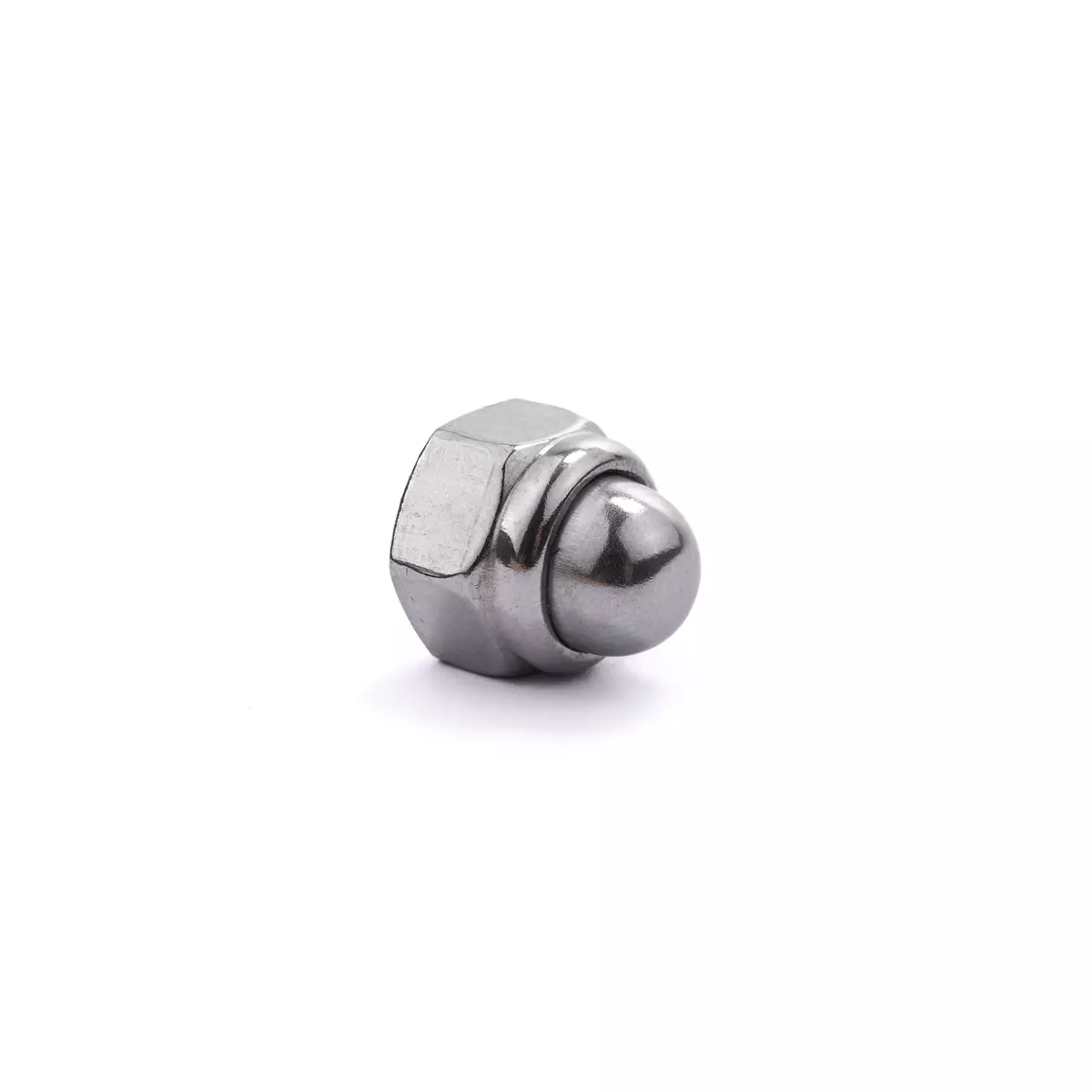 M6 Domed Nylon Insert Nut DIN 986 A2-304 Stainless Steel